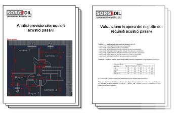 Relazioni di requisiti acustici passivi previsionali Relazioni requisiti acustici passivi previsionali